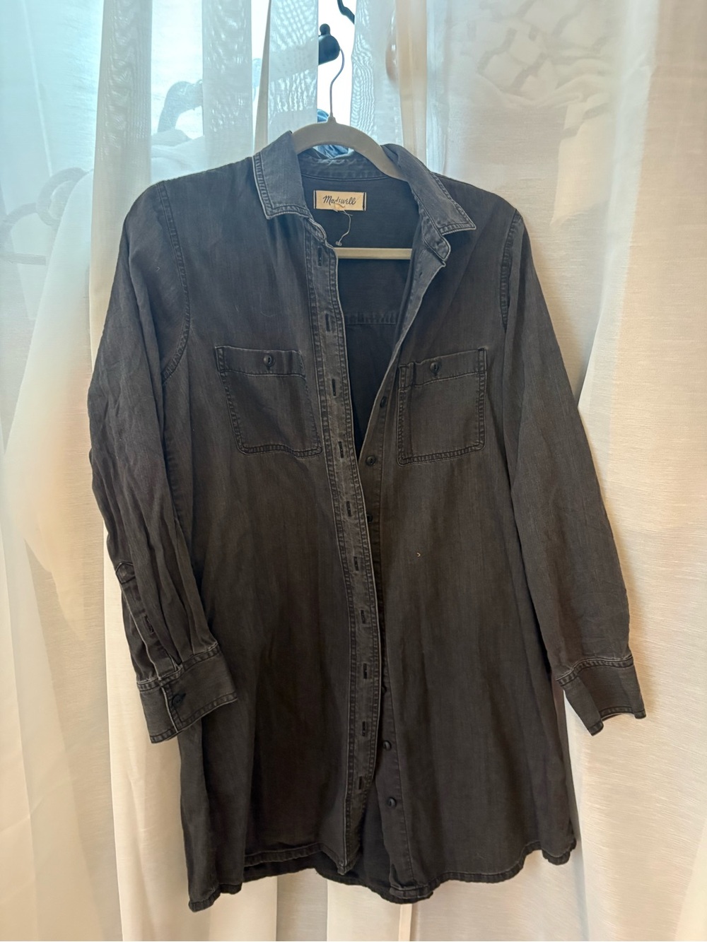 Madewell Button-Front Shirt Dress